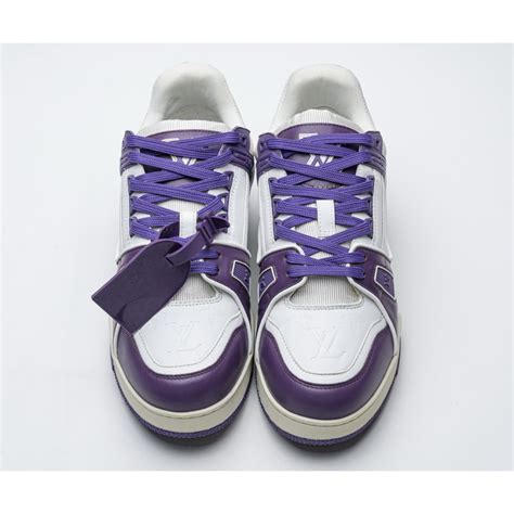 louis vuitton trainer sneaker purple|Louis Vuitton lv trainer sneakers.